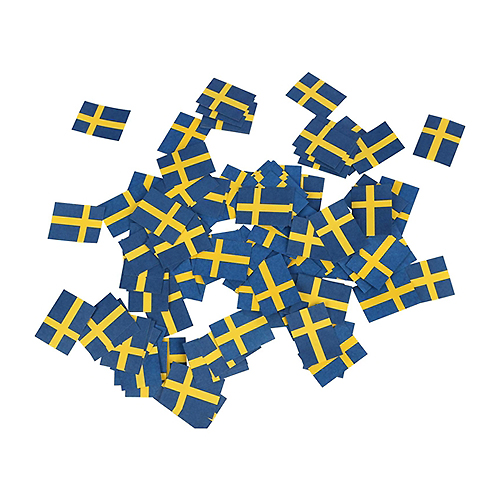  Konfetti Sverigeflaggor 