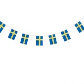  Flaggbanner i tyg, Svenska flagga - 6m 