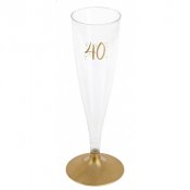 Champagneglas 40r Guld - 6st