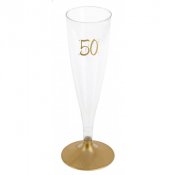 Champagneglas 50r Guld - 6st