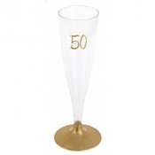 Champagneglas 50r Guld - 6st