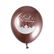 Ballonger Eid Mubarak Rosguld - 6st