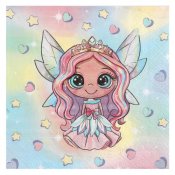 Servetter Fairy Tema - 20st, 33x33cm