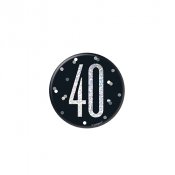 Badge 40 r, Svart/Silver
