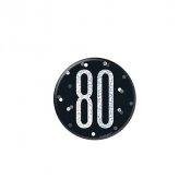 Badge 80 r, Svart/Silver