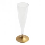 Champagneglas Guldkant - 10st