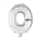 Bokstavsballong Silver O - 41cm