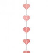 Girlang Hjrtan Rose Guld - 3,6m