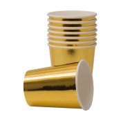 Pappersmugg Guld - 6st, 260ml