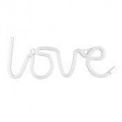 Neon vit LED "LOVE" - 34,5x13cm