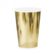 Pappersmugg Guld - 6st, 220ml