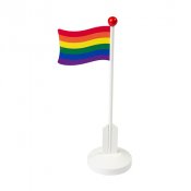 Prideflagga tr - 24cm