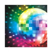 Servetter Disco - 33x33cm, 16st