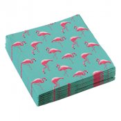 Servetter Flamingo - 20st, 33x33cm