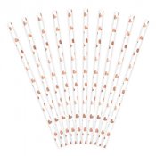 Sugrr Hjrtan Vit/Rose Guld - 19cm