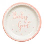 Tallrik Baby Girl - 8st, 23cm