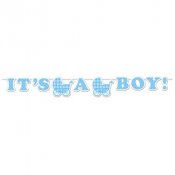 Vimpel / Banner I'ts a Boy,Baby Shower 1,7m