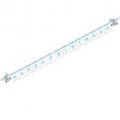 Vimpel Pastell Bl Elefant, DIY - 2,49m x 15cm inkl. bokstver