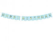 Banner HBD Pastellbl - 15x175cm