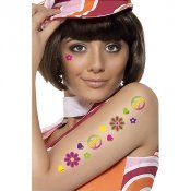 Fejktatuering Hippie - 12st