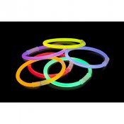 Glowsticks Armband, Bl / Rosa/ Grn / Orange / Lila - 10st