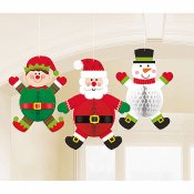 Juldekoration Tomte och Sngubbe - 3st,35cm