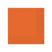 Orange Kaffeservetter - 20st, 25x25ccm