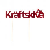 Trtdekoration krftskiva - 16,5x20cm