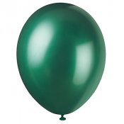 90 Balloons (12 Inch) + 6 Rolls Party Streamers (81 ft each) - Emerald Green  and Ivory - Helium Quality Latex Balloons and Crepe Paper Streamers Colored Party  Decorations