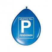 Ballong Grattis till Pensionen - 8st