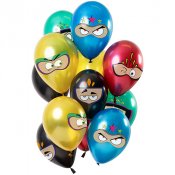 Ballonger Superhjltar - 12st, 33cm