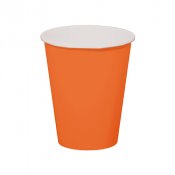 Pappersmugg Orange - 8st, 350ml