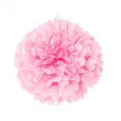 Pom Pom, Rosa Takdekoration - 40cm