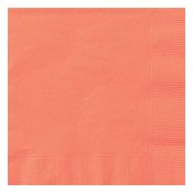 Korall, Servetter - 20st, 33x33cm