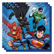 Servetter Justice league - 25x25cm, 16st