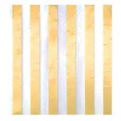 Guld/Vita Servetter, Randiga - 16st, 33x33cm