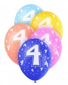 Ballonger blandade f�rger, 4�r - 5st