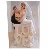 T�rtdekoration Brudpar