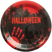 Tallrik, Blodig Halloween - 8st, 23cm