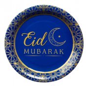 Tallrik Eid Mubarak - 8st, 23cm