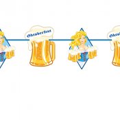 Girlang/Vimpel Oktoberfest - 18cm x 10m