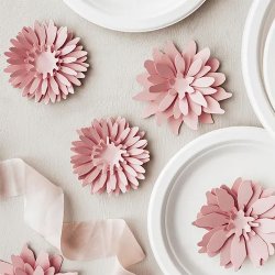 Bordsdekoration Blommor Rosa - 3st
