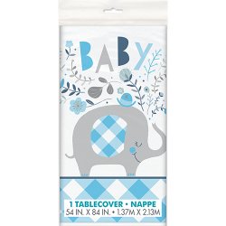 Bordsduk Bl Baby Elefant - 137x213cm