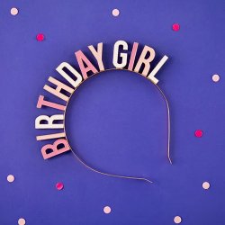 Diadem "Birthday Girl" Rosa