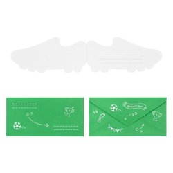 Inbjudningskort Fotbollssko - 6st