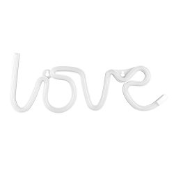 Neon vit LED "LOVE" - 34,5x13cm