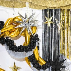 Stjrna 3D, Silver Folieballong - 95cm