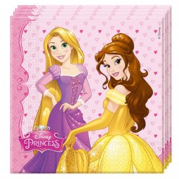  Servetter Prinsessor - 20st, 33x33cm 