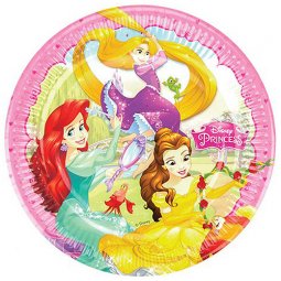  Tallrik Disney Prinsessor - 8st, 23cm 