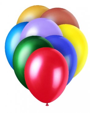 Ballonger Prlemor Blandade frger - 8st